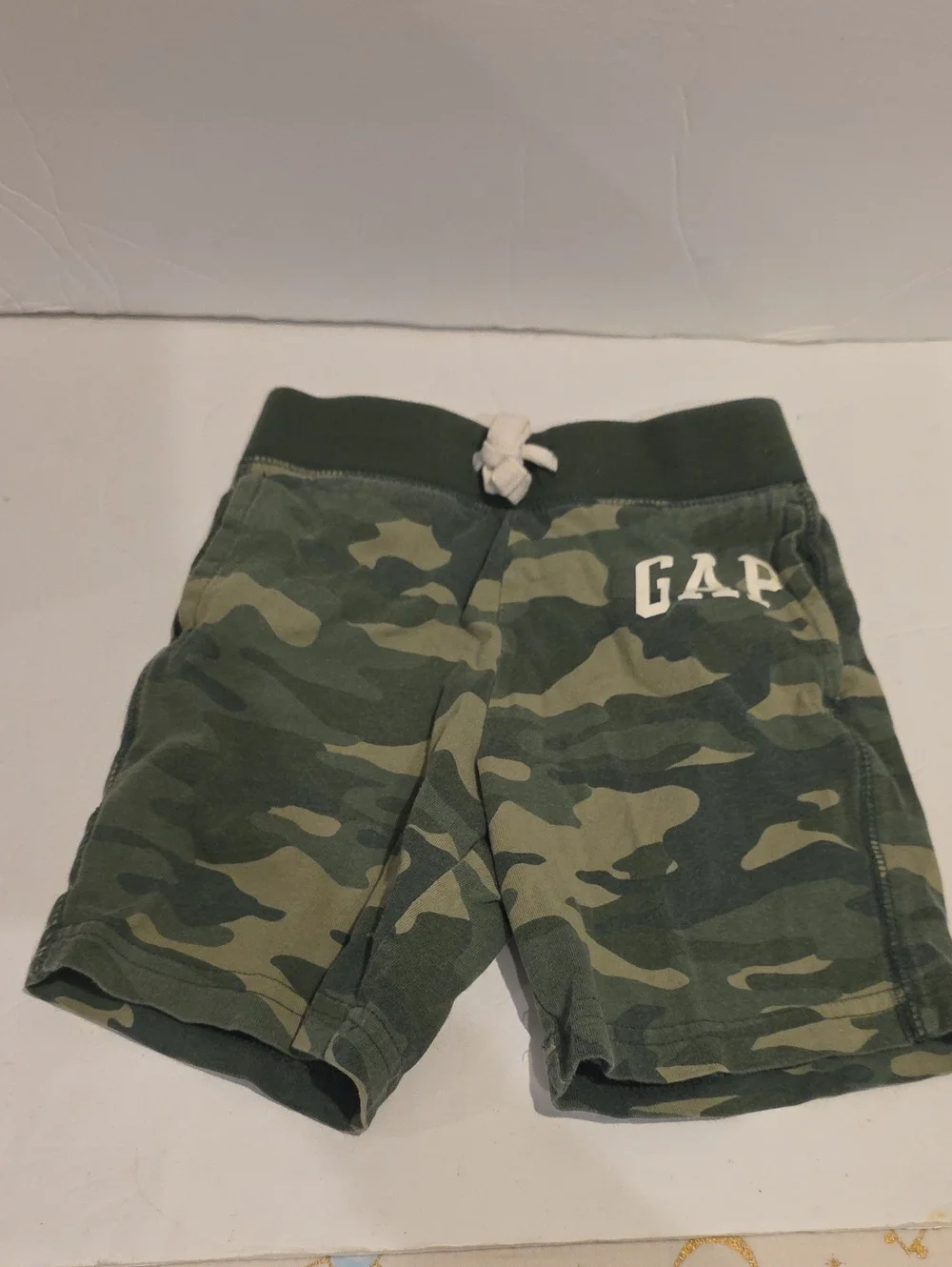GAP Toddler Camo Drawstring Shorts - Green Camo 18-24 Months